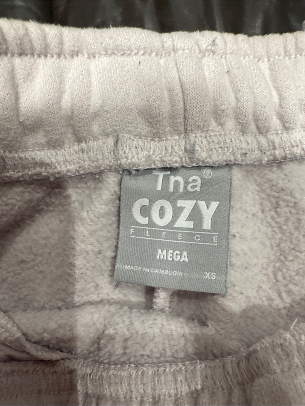 TNA Cozy Fleece Pants — Pale Mauve